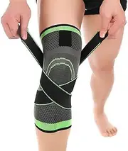 VANANA 3D Weaving Compression Knee Support Sleeve Brace Breathable for Running Jogging Sports for Joint Pain and Arthritis Relief, Improved Circulation Compression (L)
