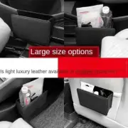 Car Trash Can Car Door Storage Box Foldable Seat Back Hanging Storage Bag Box