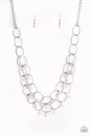 Paparazzi ~ Yacht Tour Pink Necklace and Earring Set