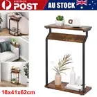 End Table with Side Storage Bag for Small Spaces Bedroom Living AU