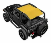 SpiderWebShade Mesh Bikini Top-Yellow, for Jeep TJ; SWS-SHDTOP-01-TJ-YLW