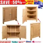 Corner Cabinet with 1/2 Doors Cupboard Sideboard Storage Shelf Solid Oak Wood AU
