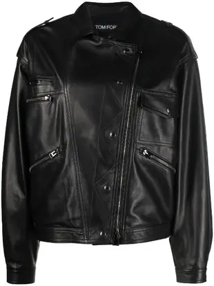 leather biker jacket