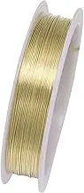 Daseeme 0.8mm Jewelry Beading Wire 8ft Strong Tarnish Copper Craft Wire for DIY Jewelry Necklace Bracelet Making