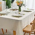 Jacquard Table Cloth Damask Pattern Spillproof Wrinkle Resistant Heavy Weight So