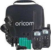 Oricom UHFTP2400 2 Watt Handheld UHF CB Radio Trade Pack - Carry Case, LED Torch, 80 Channels, Duplex, CTCSS DCS Codes, Backlit Display, Dual Watch, Channel scan, VOX