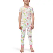 BedHead - Toddler Short Sleeve Jersey PJ Set - Dog in a Pool Float - 4T