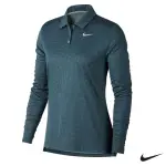 【NIKE 耐吉】NIKE GOLF 女 運動高爾夫球長袖上衣/高爾夫球衫 -藍 929536-357