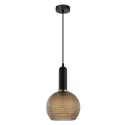 PELOTA Pendant Lamp Light Interior ES OD200mm H320mm Wine Glass Amber Segmented Glass