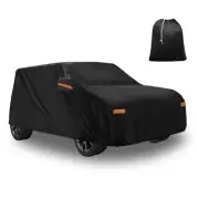 Waterproof 210D-PU Oxford Car Cover for Kia Soul w/ Zipper Black Replacement