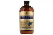 Solgar Liquid Calcium Magnesium Citrate + Vitamin D3 - Natural Blueberry, 473ml