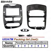 2 Din 10.1 Inch Car Radio Fascia Panel Frame for Renault Clio 2012-2019 Dashboard ABS+PC Plastic Installation Trim Kit U0347M Frame