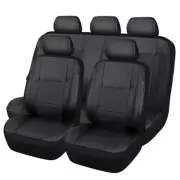 Skyline Premium Leather Seat Covers, Waterproof PU Car Seat Covers Full Set,
