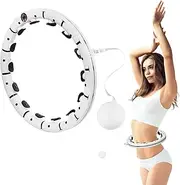 Smart Weighted Hula Exercise Hoop Fitness Hoop Plus Size Fat Burning Smart Hoop for Adults Weight Loss, Detachable, Non-Fall Hoops