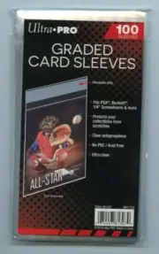 100 ULTRA PRO RESEALABLE GRADED CARD BAGS / SLEEVES - ACID & PVC FREE !!!