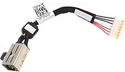 DC Power Jack Socket in Cable with Wire Harness for Dell XPS 15 9550 9560 9570 P56F001/Precision 5510 5520 064TM0
