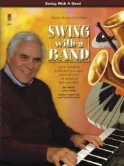 Swing with a Band Piano Jazz Sheet Music Minus One Play-Along Book CD Pack