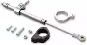 DS Satin Chrome Steering Damper Kit for Harley Dyna Super Glide 06-10