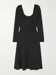 [Ralph Lauren Collection] Ralph Lauren Collection - Stretch-jersey Midi Dress - Black - small small Black
