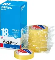Nichiban Sellotape, large roll, El-Pak, 12 rolls, 18mm x 35m LP-18