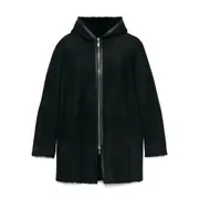 [Tagliatore] Tagliatore Shearling Coat 48 IT BLUE
