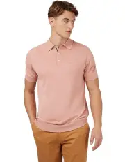[Ben Sherman] Signature Short Sleeve Knitted Polo T-shirt in Red