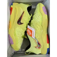 在飛比找蝦皮購物優惠-Nike KD15 檸檬黃 七彩底 XDR耐磨實戰籃球鞋