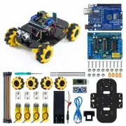 4WD Mecanum Robot Car Kit Smart DIY Project Compatible with Arduino IDE