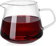 UTHCLO 1Pc Versatile Glass Coffee Pot Transparent Coffee Container for Home Brewing Safe Lid Easy to Clean for Entertaining Guests and Gifting