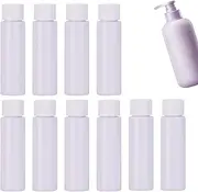 Travel Bottles for Toiletries - 10x Mini Travel Bottles,Refillable Empty Dispenser Portable Leak Proof Accessories 30ml for Cream Toner Conditioner Shampoo Shower Gel Lotion Liquid