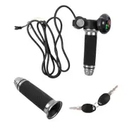 LED Display Grip Handlebar with Voltage Indicator for Electric Scooter Bicycle