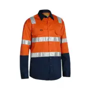 10x Taped Hi Vis Cool Lightweight Shirt with Shoulder Tape HIGH VISIBILITY MENS