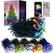 Color Changing Smart Christmas Lights, 66ft 200 LED RGB String Light with App