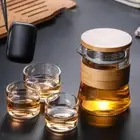Travel Tea Set with Handbag with Infuser Chinese Gung Fu Teapot for Watering