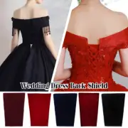 Plush Corset Back Shield Bride Wedding Dress Block Cloth Zipper Replacement