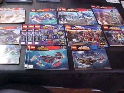 17 NEW LEGO MARVEL & DC INSTRUCTION BOOKS UNUSED CONDITION GROUP 1