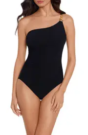 Magicsuit® Hyperlink Charlize One-Piece Swimsuit in Black at Nordstrom, Size 12