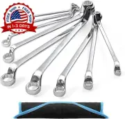 Juego De Llaves Mini Dobles De Boca Abierta Sae 9 Piezas De 6-23mm 75 Grados US