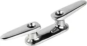 [Colaxi] Boat Open Base Cleat Marine Cleat 10 inch Hook Mooring Rope Tie Cleat Accessories Stainless Steel for Boat Docks Kayaks