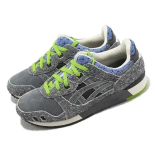 【asics 亞瑟士】xNice Kicks 休閒鞋 GEL-Lyte III OG 男鞋 灰 綠 聯名款 黑芝麻 亞瑟士(1201A740020)