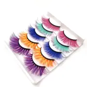 3D False Eyelashes Colored Thick Lashes for Performance Halloween-21