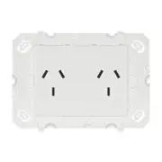 HPM ARTEOR Double Powerpoint With Autoswitch - No Coverplate - White