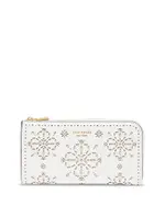 kate spade new york Devin Spade Flower Perforated Leather Zip Around Continental Wallet