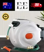 Greenfingers Retractable Hose Reel, 30m Garden Pressure Water Washer Spray Gun A