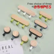 2/5/8PCS Hat Scarf Storage Organizer Wood Key Holder Strong Key Ring Rack Phone