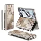 Foldable Flip Glass Phone Case with Pen Slot Case For Samsung Galaxy Z Fold 6