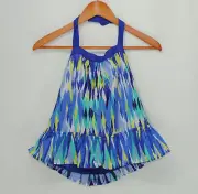Gymboree Sparkle Safari Size 12 Halter Tank Top Blue Purple Green New