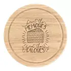 Count The Memories Not The Calories Round Chopping Cheese Board Baking Cake