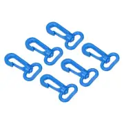 6pcs Plastic Swivel Snap Hook Lobster Clasp Buckle for Webbing Strap Sky Blue