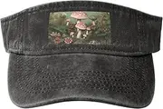 [RLDOBOFE] Sun Visor Hat Adjustable Empty Top Baseball Cap Lovely Mushroom Garden Sun Hats for Women Men Sports Hats Summer Beach Cap